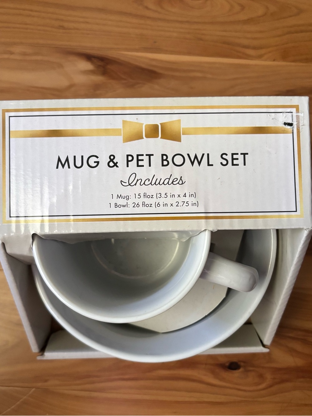 Mug & Pet Bowl Set - White